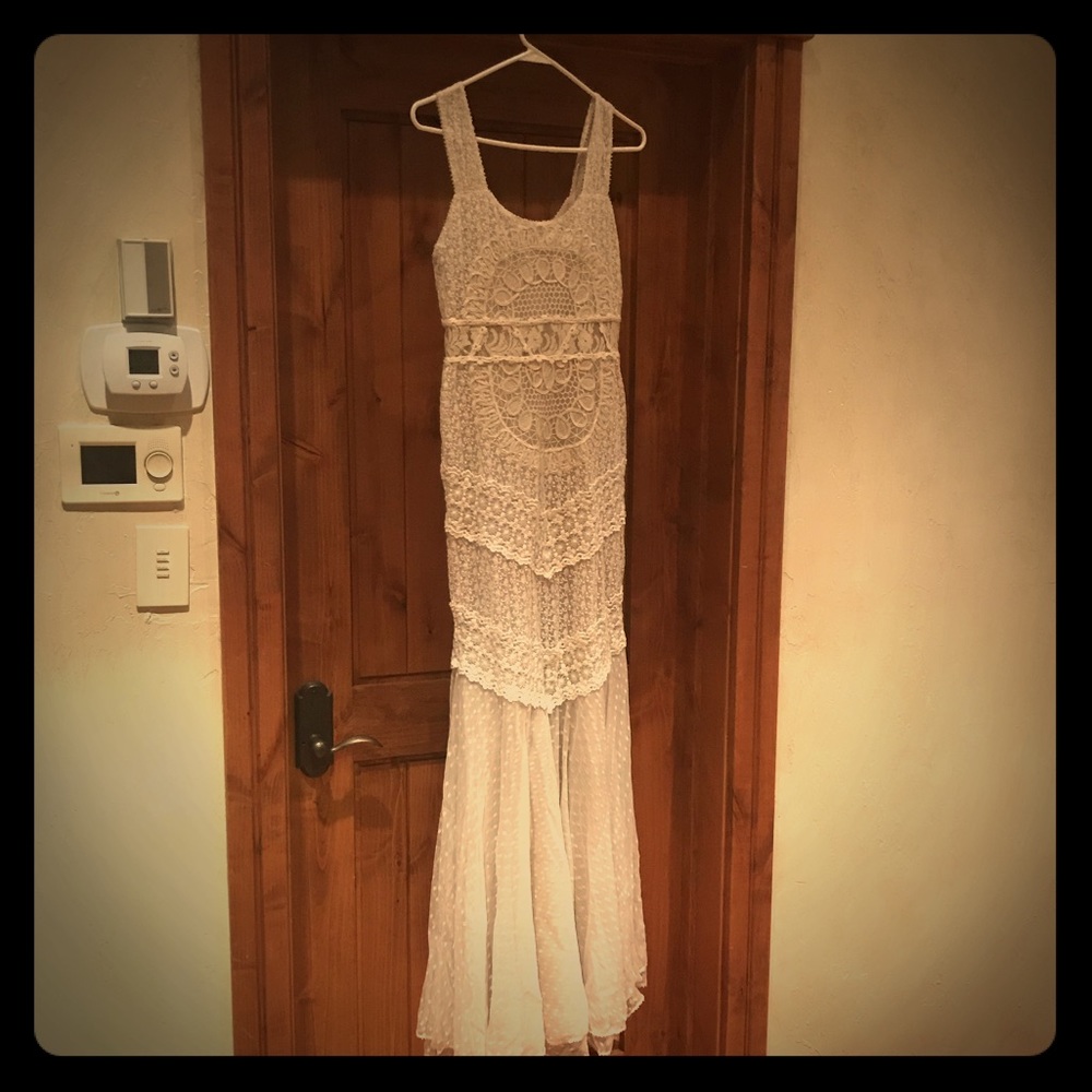 Alice and Olivia Lace Maxi Dress